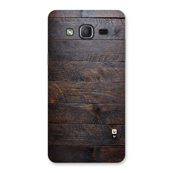 Dark Wood Printed Back Case for Galaxy On7 Pro