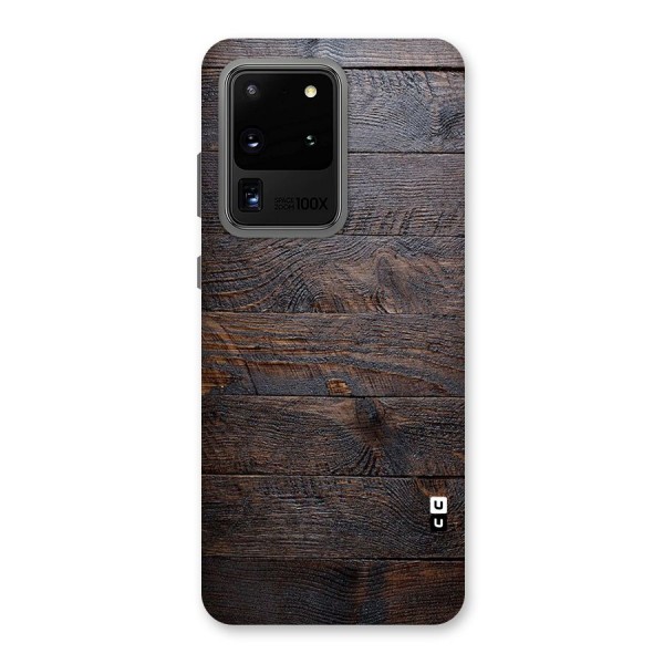 Dark Wood Printed Back Case for Galaxy S20 Ultra