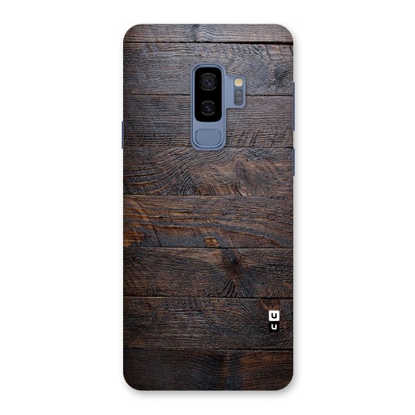 Dark Wood Printed Back Case for Galaxy S9 Plus