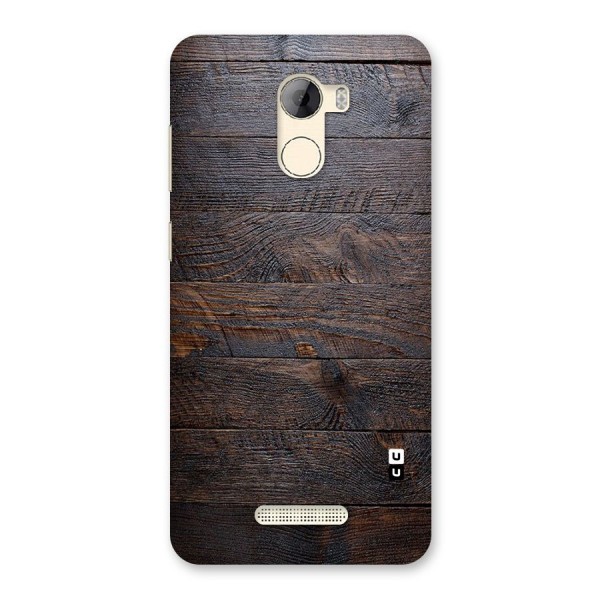 Dark Wood Printed Back Case for Gionee A1 LIte