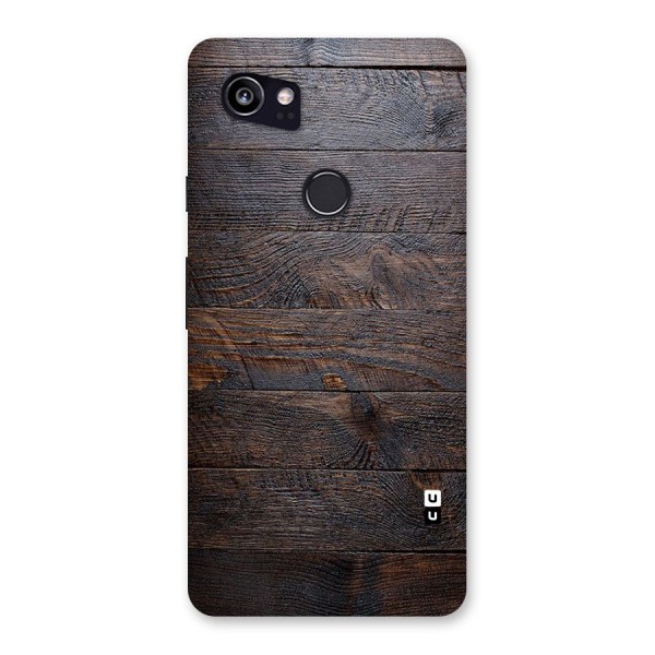 Dark Wood Printed Back Case for Google Pixel 2 XL