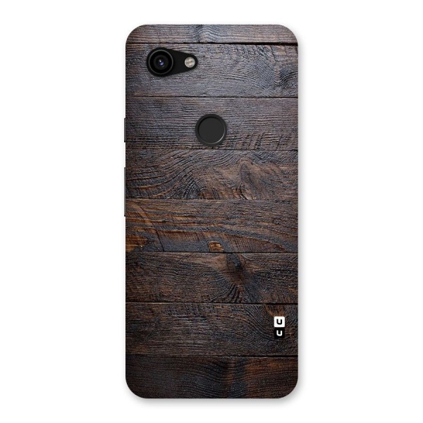 Dark Wood Printed Back Case for Google Pixel 3a