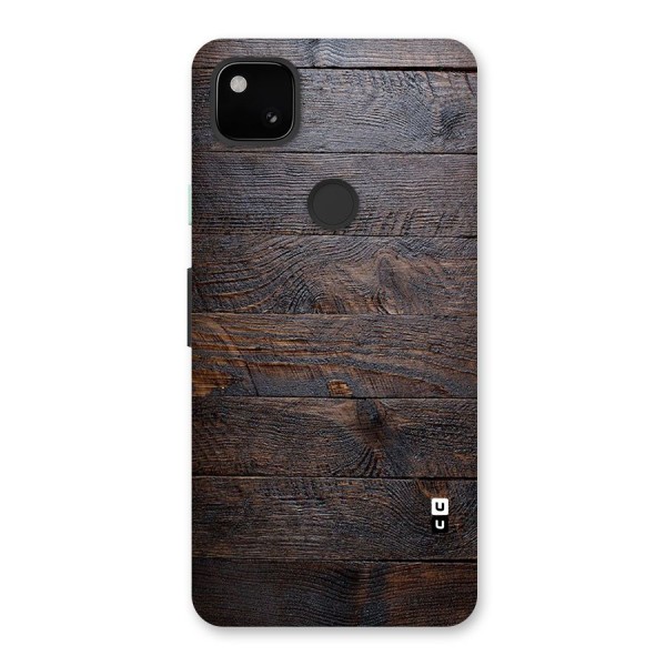 Dark Wood Printed Back Case for Google Pixel 4a