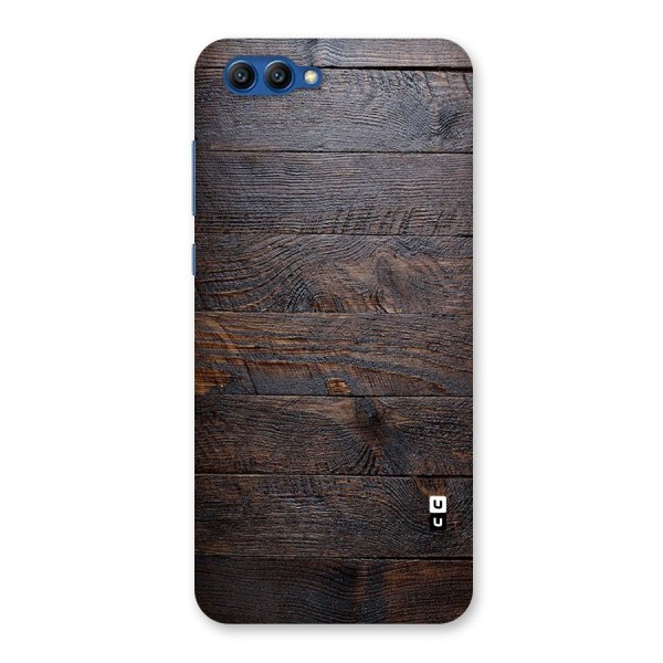 Dark Wood Printed Back Case for Honor View 10