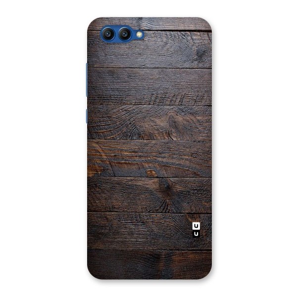 Dark Wood Printed Back Case for Honor View 10