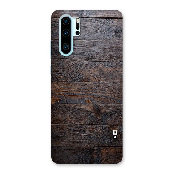 Dark Wood Printed Back Case for Huawei P30 Pro