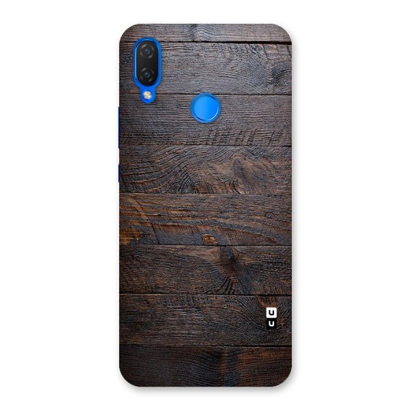 Dark Wood Printed Back Case for Huawei P Smart+