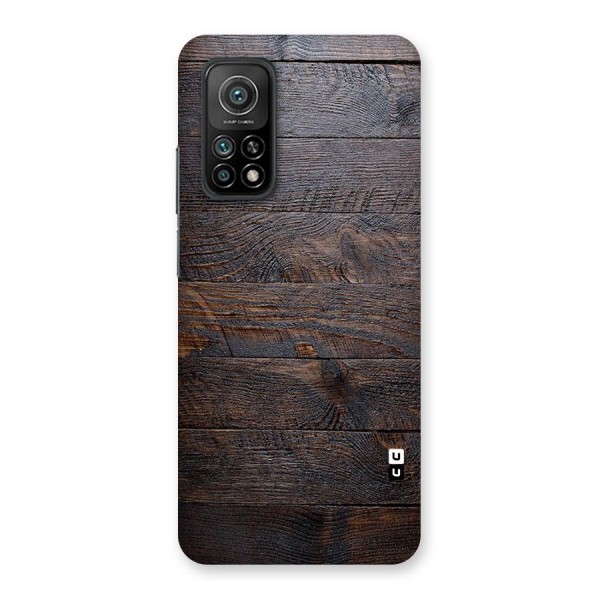 Dark Wood Printed Back Case for Mi 10T Pro 5G