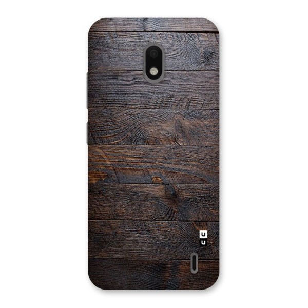 Dark Wood Printed Back Case for Nokia 2.2