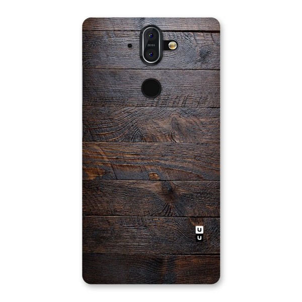 Dark Wood Printed Back Case for Nokia 8 Sirocco