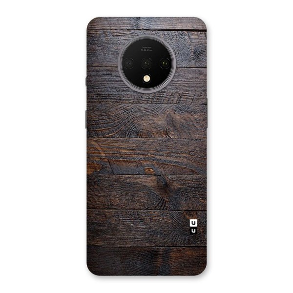 Dark Wood Printed Back Case for OnePlus 7T