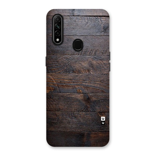 Dark Wood Printed Back Case for Oppo A31
