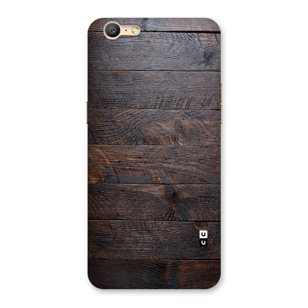 Dark Wood Printed Back Case for Oppo A39