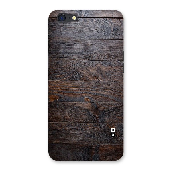 Dark Wood Printed Back Case for Oppo A71