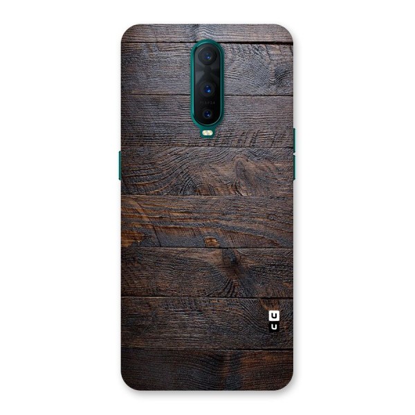 Dark Wood Printed Back Case for Oppo R17 Pro