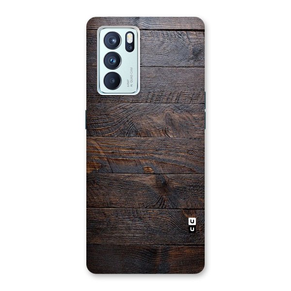 Dark Wood Printed Back Case for Oppo Reno6 Pro 5G