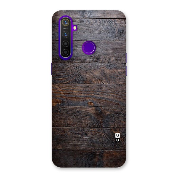 Dark Wood Printed Back Case for Realme 5 Pro