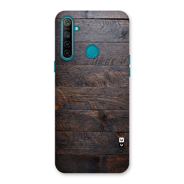 Dark Wood Printed Back Case for Realme 5i