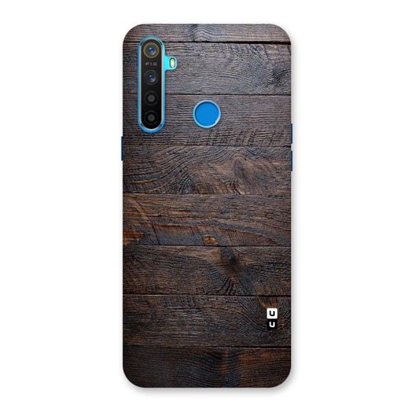Dark Wood Printed Back Case for Realme 5s
