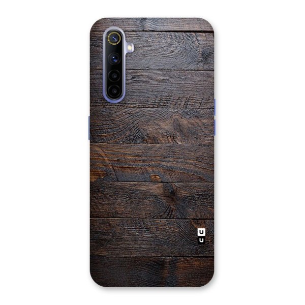 Dark Wood Printed Back Case for Realme 6