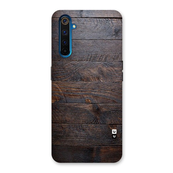 Dark Wood Printed Back Case for Realme 6 Pro
