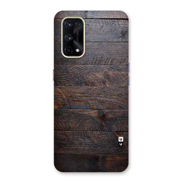 Dark Wood Printed Glass Back Case for Realme X7 Pro