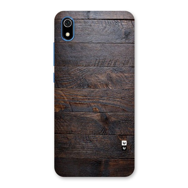 Dark Wood Printed Back Case for Redmi 7A