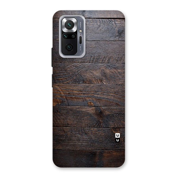 Dark Wood Printed Back Case for Redmi Note 10 Pro