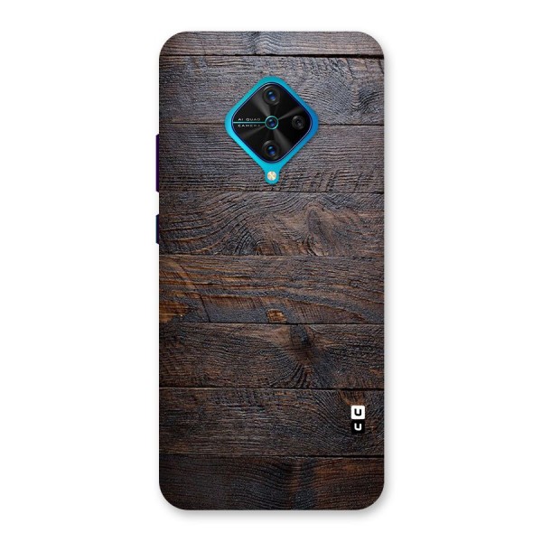 Dark Wood Printed Back Case for Vivo S1 Pro