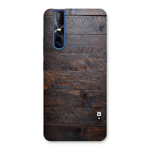 Dark Wood Printed Back Case for Vivo V15 Pro