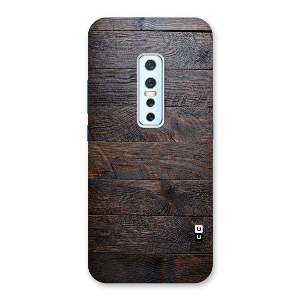 Dark Wood Printed Back Case for Vivo V17 Pro