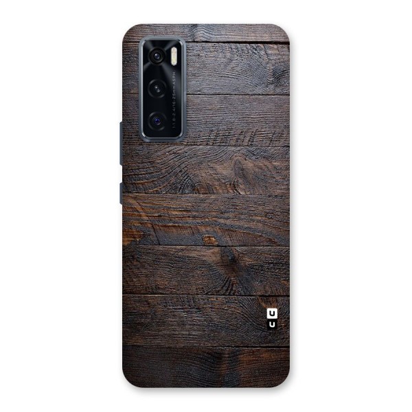 Dark Wood Printed Back Case for Vivo V20 SE