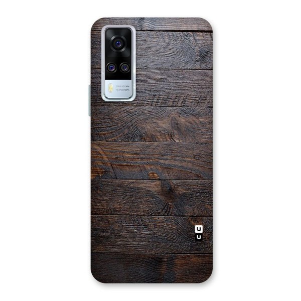 Dark Wood Printed Back Case for Vivo Y31