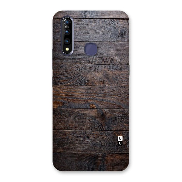 Dark Wood Printed Back Case for Vivo Z1 Pro