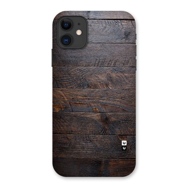 Dark Wood Printed Back Case for iPhone 11