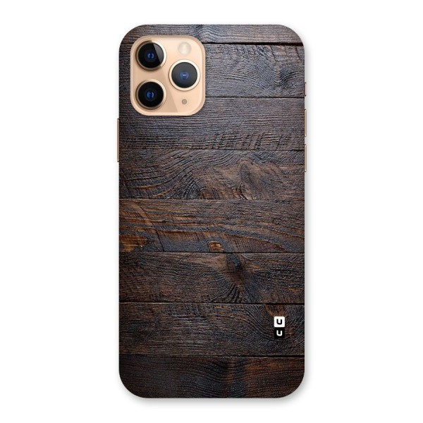 Dark Wood Printed Back Case for iPhone 11 Pro