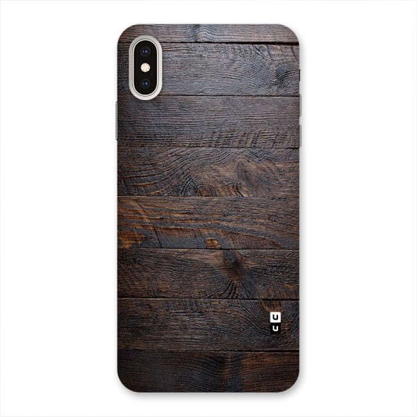 Dark Wood Printed Back Case for iPhone XS Max