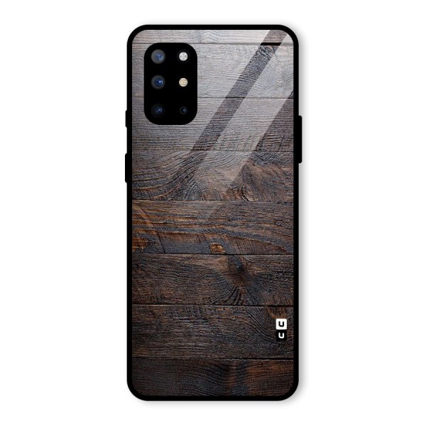 Dark Wood Printed Glass Back Case for OnePlus 8T