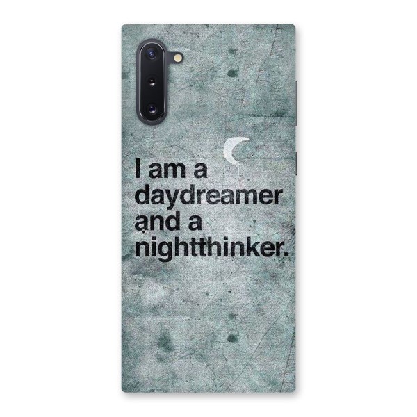 Day Dreamer Night Thinker Back Case for Galaxy Note 10
