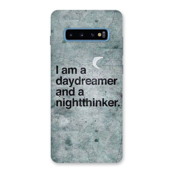 Day Dreamer Night Thinker Back Case for Galaxy S10 Plus