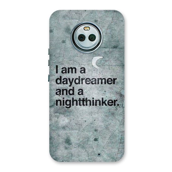 Day Dreamer Night Thinker Back Case for Moto X4