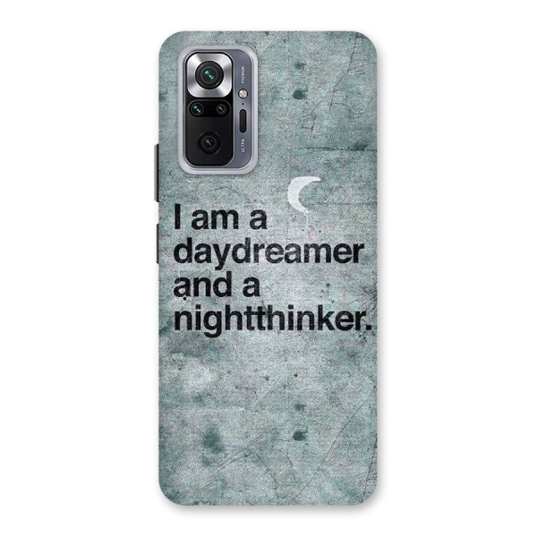 Day Dreamer Night Thinker Back Case for Redmi Note 10 Pro