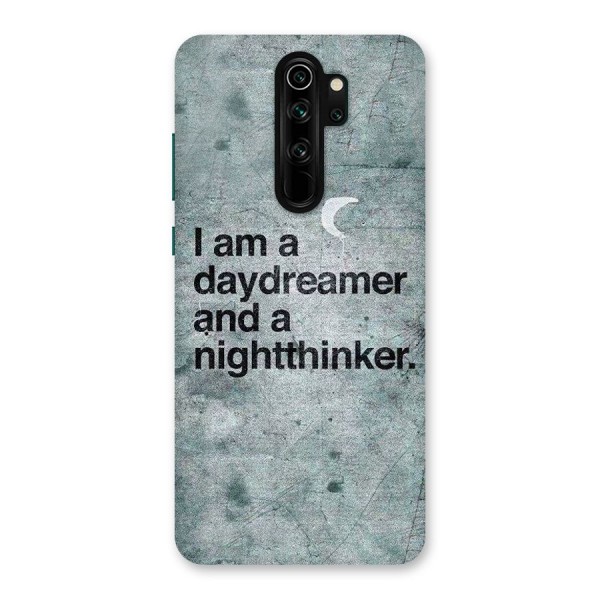 Day Dreamer Night Thinker Back Case for Redmi Note 8 Pro