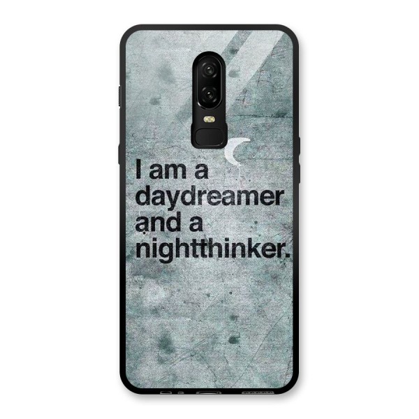 Day Dreamer Night Thinker Glass Back Case for OnePlus 6