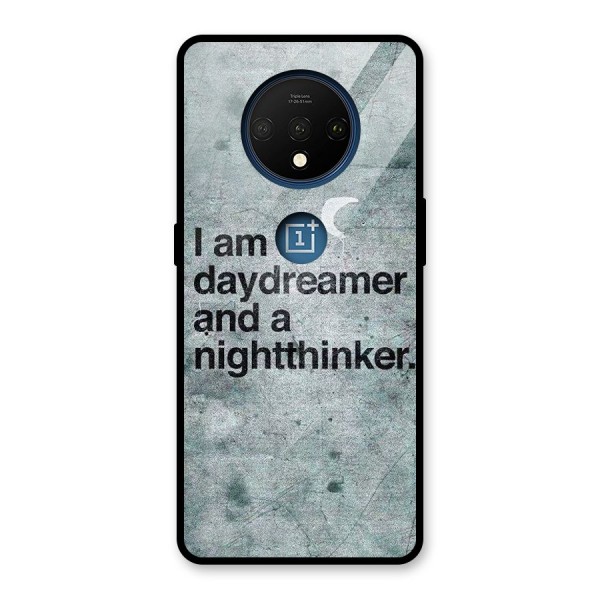 Day Dreamer Night Thinker Glass Back Case for OnePlus 7T
