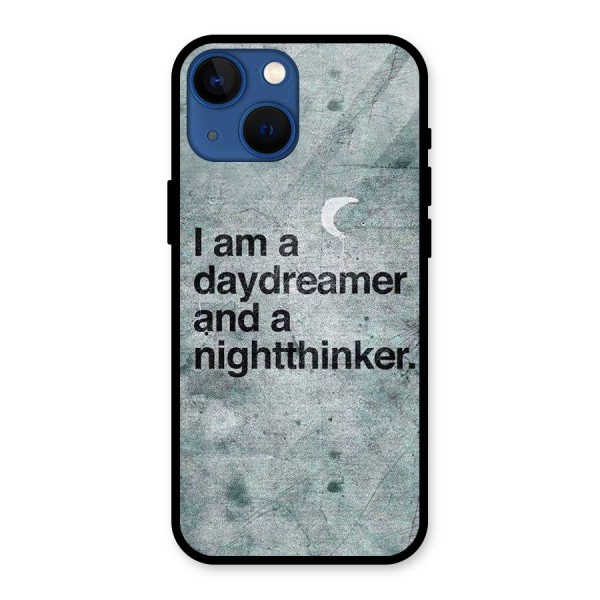 Day Dreamer Night Thinker Glass Back Case for iPhone 13 Mini
