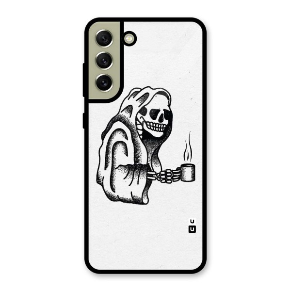 Dead But Coffee Glass Back Case for Galaxy S21 FE 5G