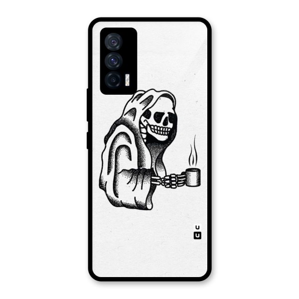 Dead But Coffee Glass Back Case for Vivo iQOO 7 5G