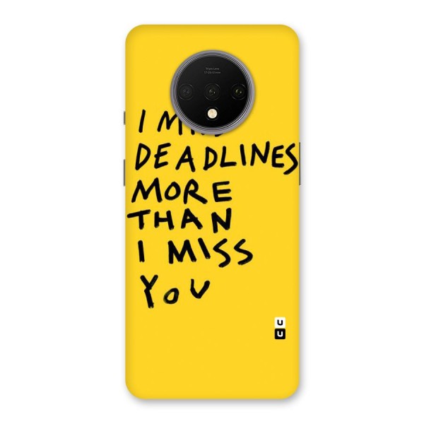Deadlines Back Case for OnePlus 7T