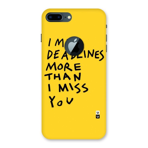 Deadlines Back Case for iPhone 7 Plus Logo Cut